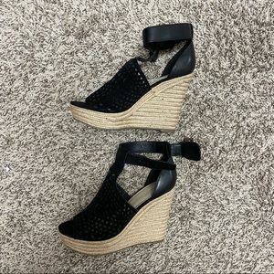 MARC FISHER WEDGES - BLACK - 7.5